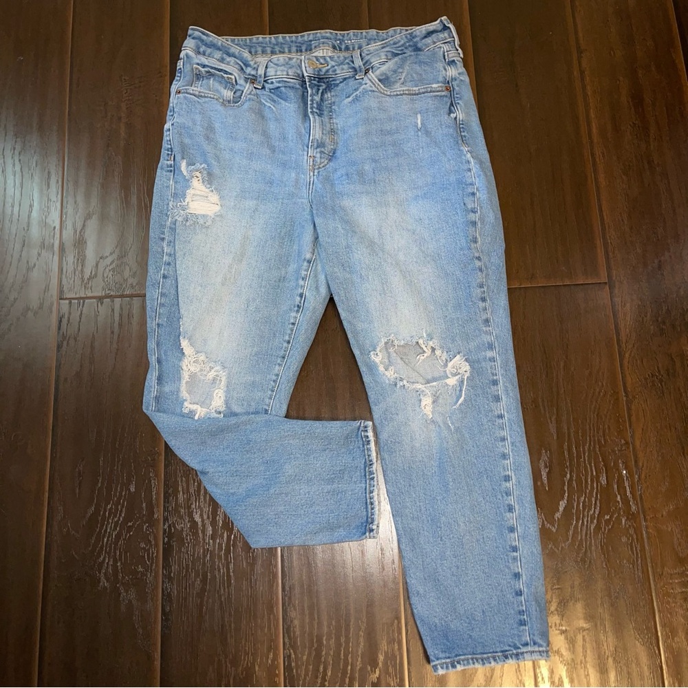 Old Navy OG Straight Distressed Jeans Size 16
